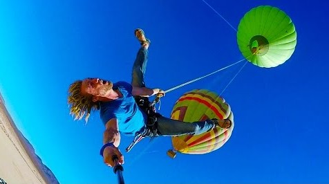 Epic Hot Air Balloon Rope Swing